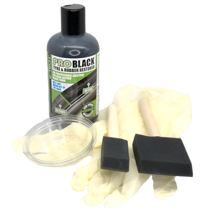 Black Tyre and Rubber Restorer Kit