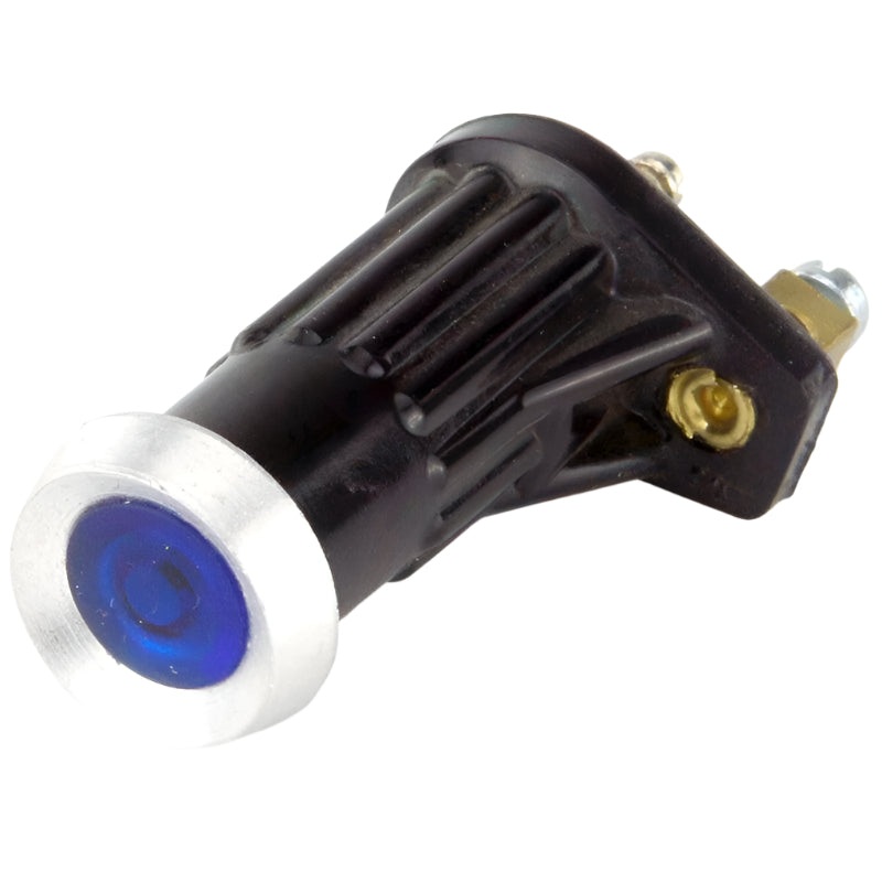 Blue Aluminium Bezel Small Warning Light