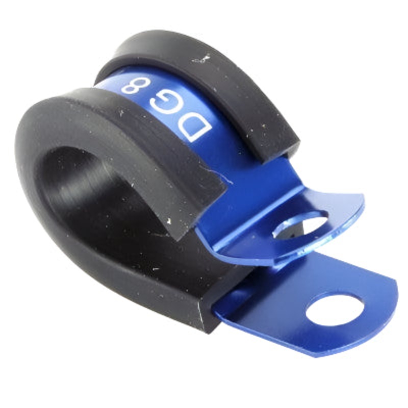 Blue Aluminium P-Clip 12.5mm