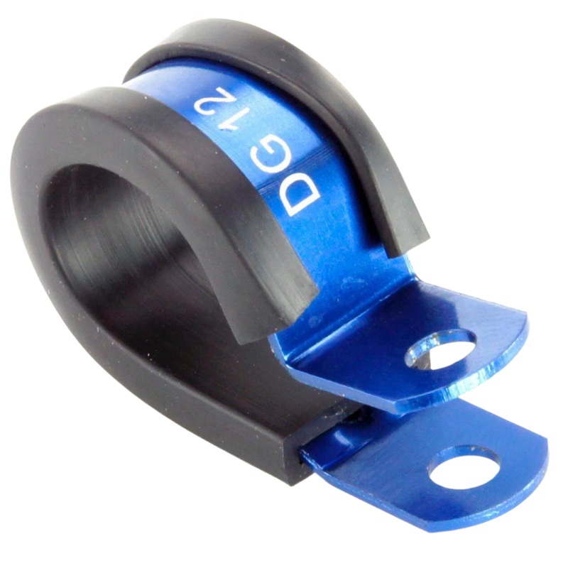 Blue Aluminium P-Clip 19mm