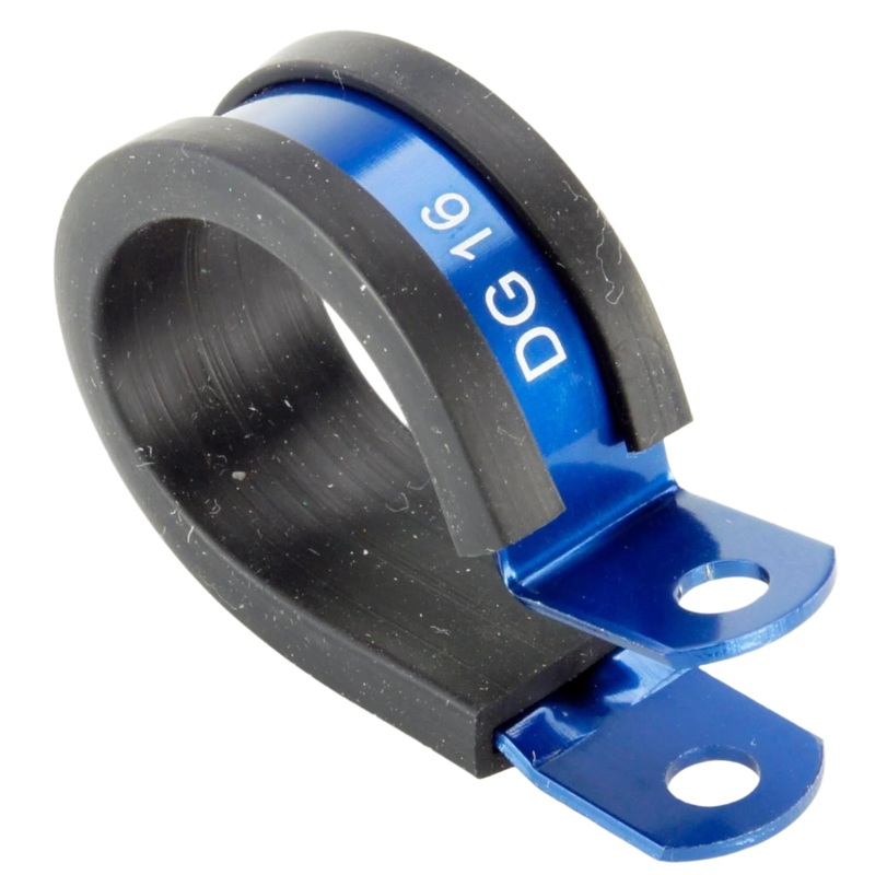 Blue Aluminium P-Clip 25mm