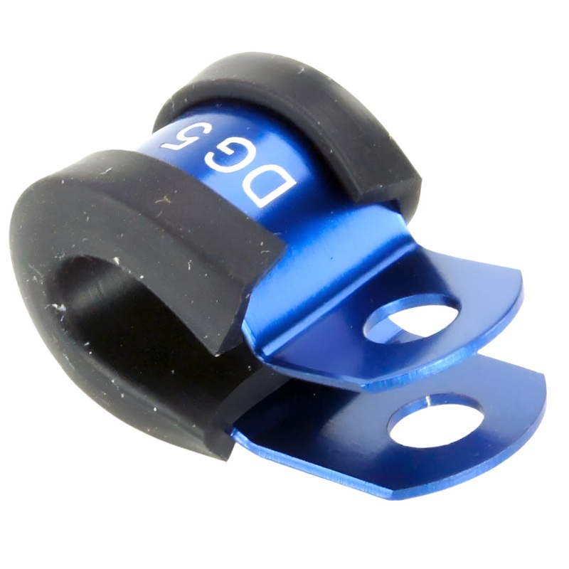 Blue Aluminium P-Clip 8mm