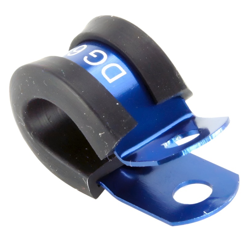 Blue Aluminium P-Clip 9.5mm