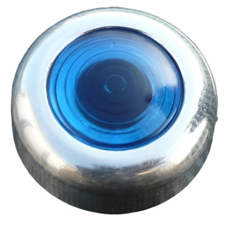 Blue Warning Light Large Aluminium Bezel