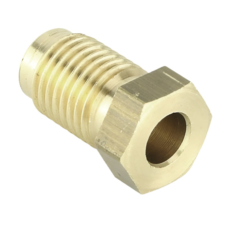 Brass 7/16" Male Union For 1/4 Pipe