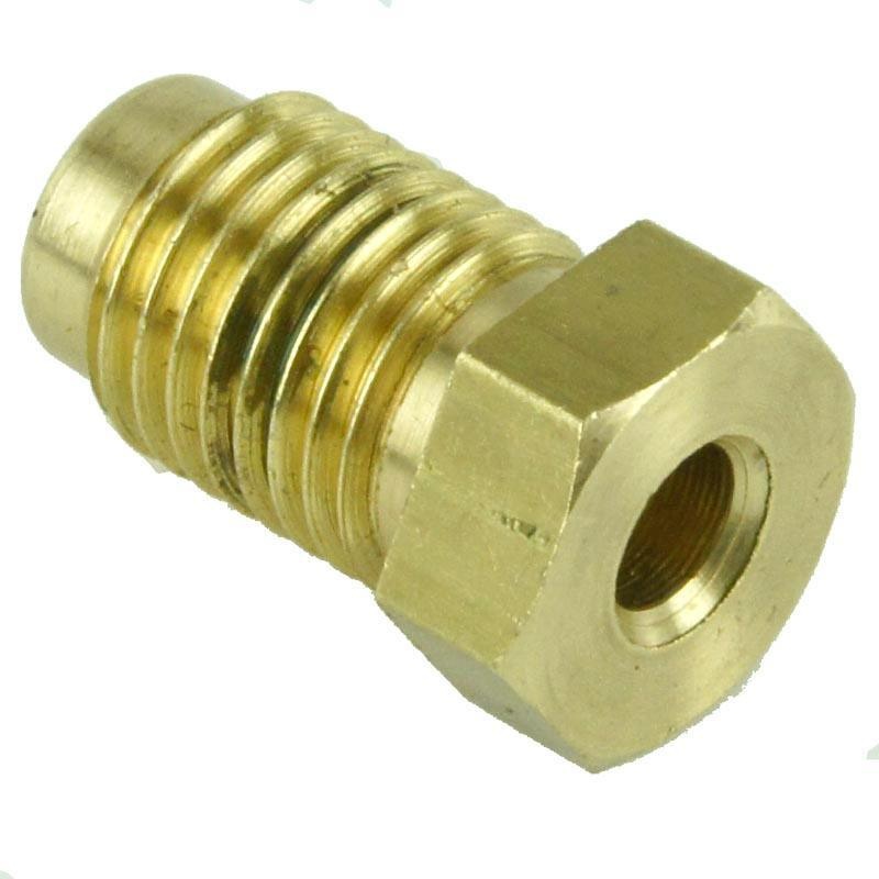 Brass 7/16" Male Union for 3/16" Pipe