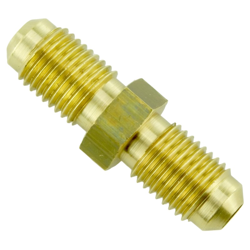 Brass 7/16" UNF Male/Male Connector