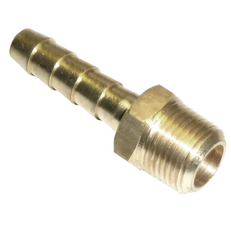 Brass Hosetail 3/8" BSPT, 10mm
