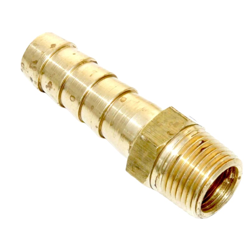 Brass Hosetail 3/8" BSPT, 12mm