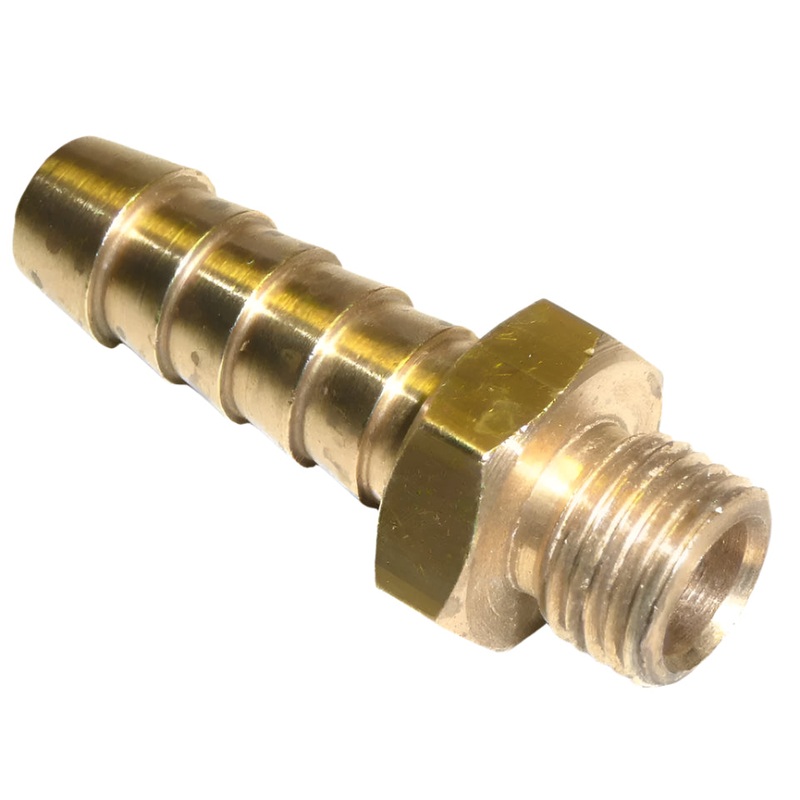 Brass Hosetail M10 x 1mm, 8mm