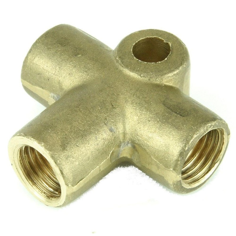 Brass T Piece 7/16" UNF