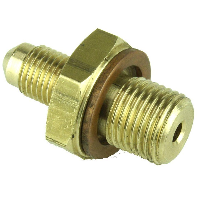 Brass Union 1/2" UNF Male to 3/8" UNF male