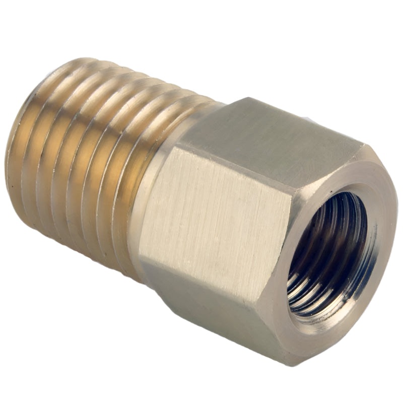 Brass Union 1/4" NPT male to  M10 x 1mm female