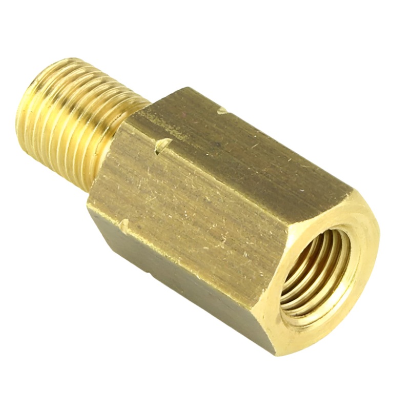 Brass Union M10 x 1 Male to 3/8" UNF Female
