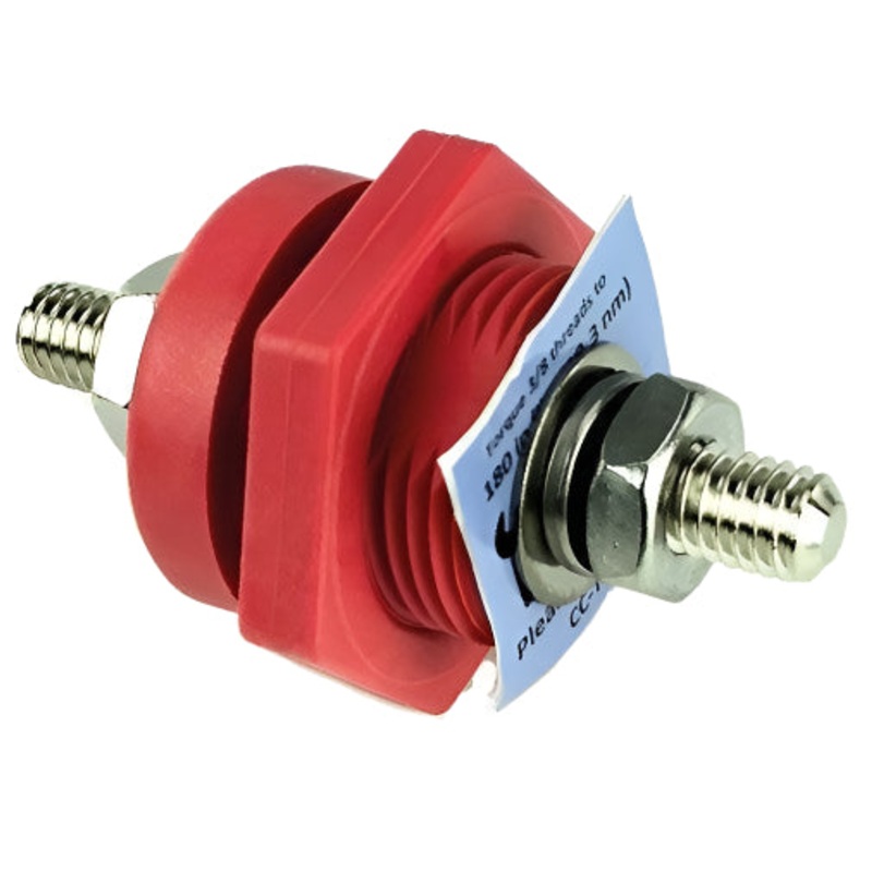 Bulkhead Power Cable Connector Red