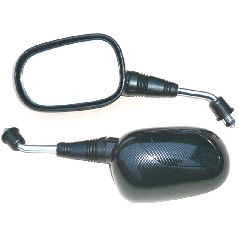 Carbon Effect Stalk Mirror 310mm
