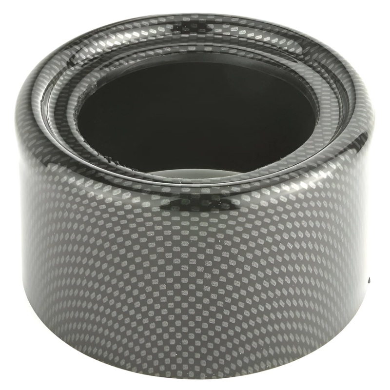 Carbon Fibre Effect Single Round Lamp Housing 120mm