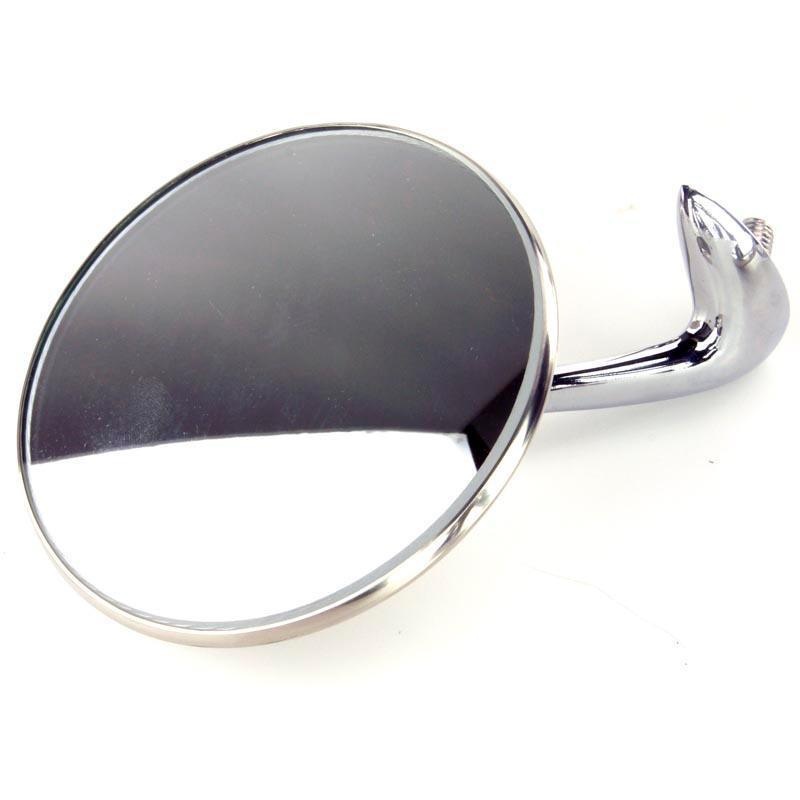 Chrome and Stainless Extended Arm Round Wing or Door Mirror 160mm Pair