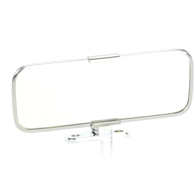 Chrome and Stainless Pedestal Interior Mirror 147mm