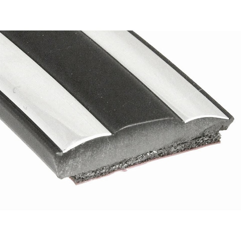 Chrome/Black Sandwich Trim Per Metre