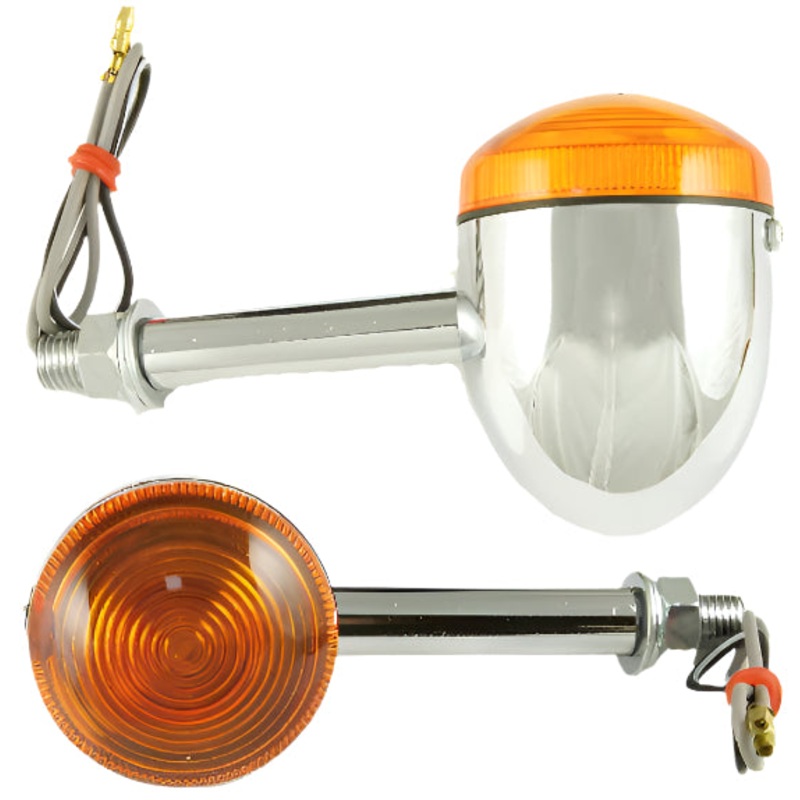 Chrome Bullet Stalk Indicators 69mm