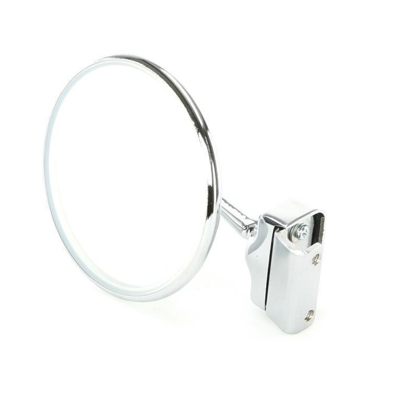 Chrome Clip-On Round Mirror 100mm