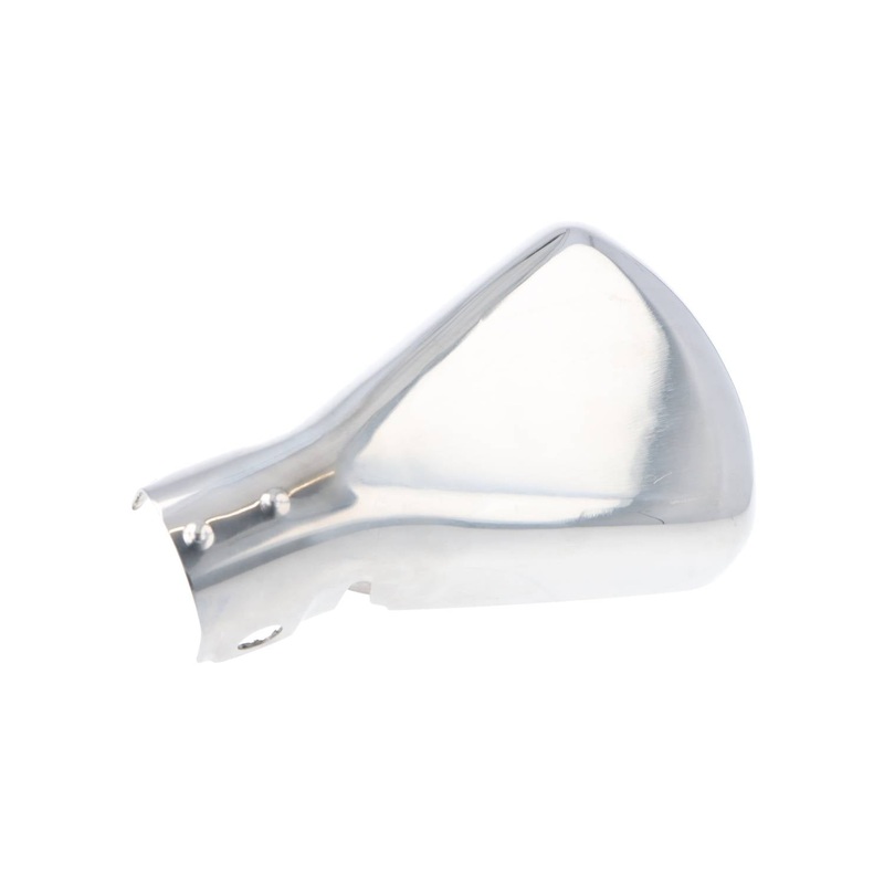 Chrome Fish Tail Exhaust Trim, Includes Clamp