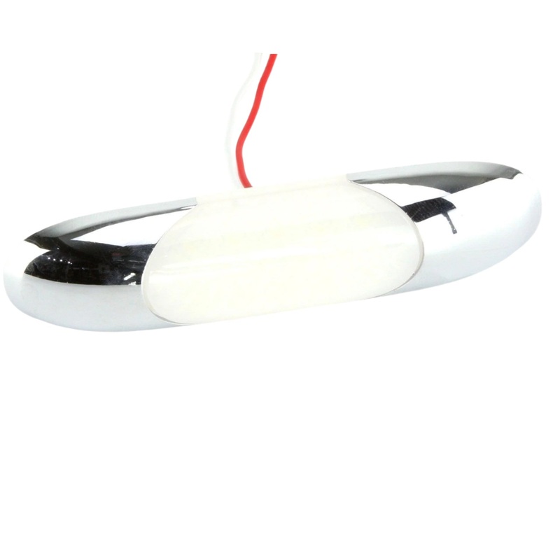 Chrome LED Interior Light 100mm
