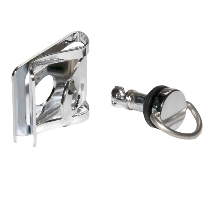 Chrome Quarter Turn Fastener for 10mm Top Panels