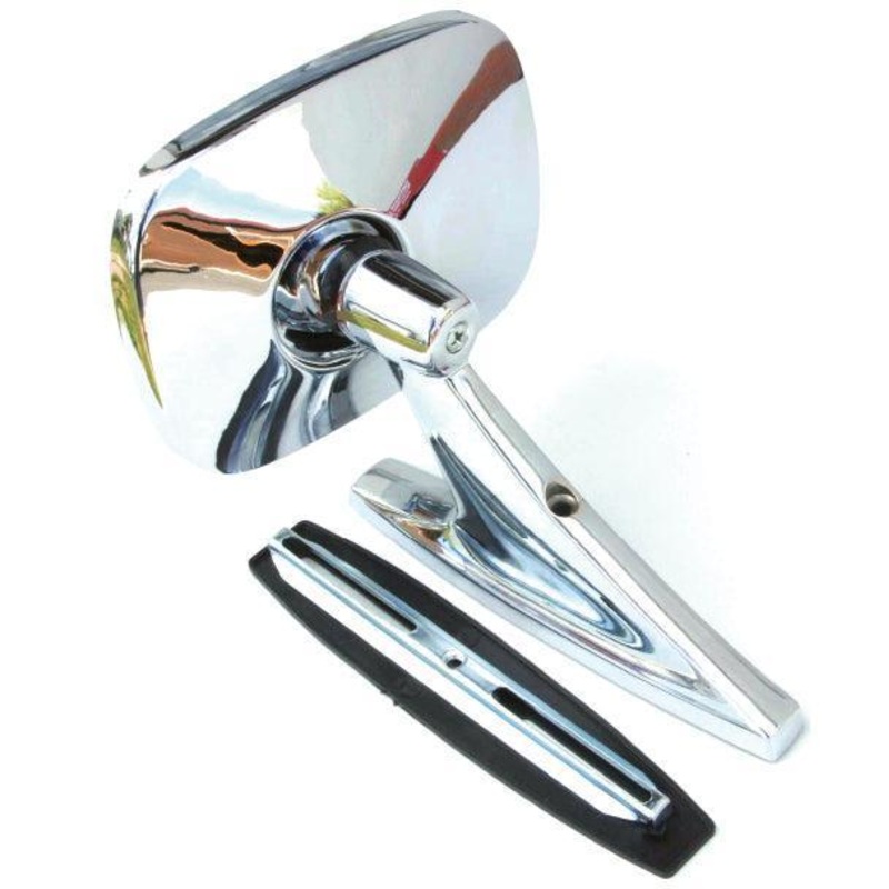 Chrome Rectangular Pedestal Mirror 135mm