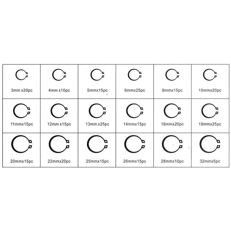 Circlip Pack (External) Pack of 300
