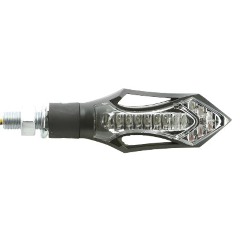 Clear Lens Amber LED Stalk Indicators 92mm