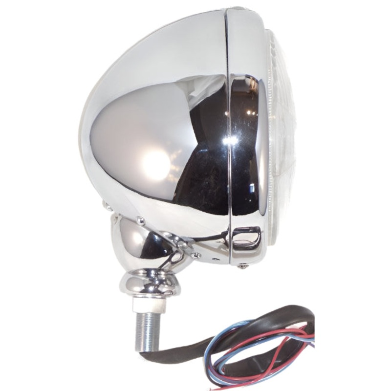 Complete Headlamp Chrome 5 3/4" RIght Hand Drive