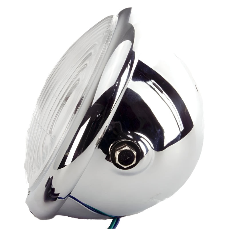 Complete Headlamp Chrome 5" Side Mount