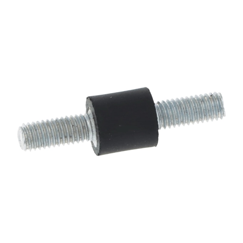 Cotton Reel Rubber Mount 10mm x 10mm. 12mm long M5 studs