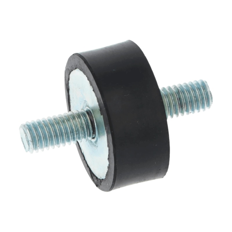 Cotton Reel Rubber Mount 25mm Dia x 10mm. 12mm long studs