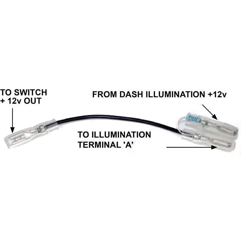 Dim/Bright Wiring Kit for Billet Aluminium Switches