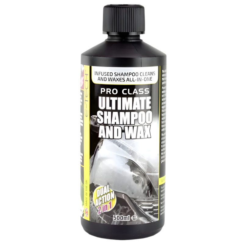 E-Tech Pro Class Ultimate Shampoo and Wax 500ml