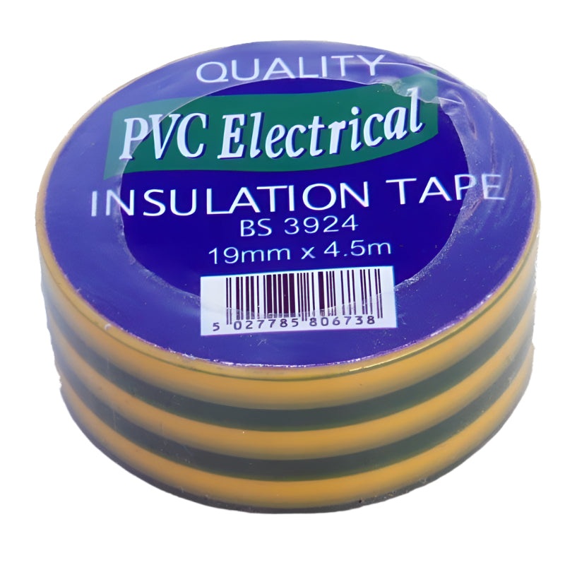 EARTH Insulation Tape Single Roll  4.5 Metre