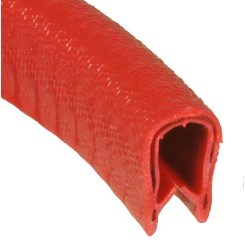 Embossed Red PVC Edge Trim 15mm x 9mm