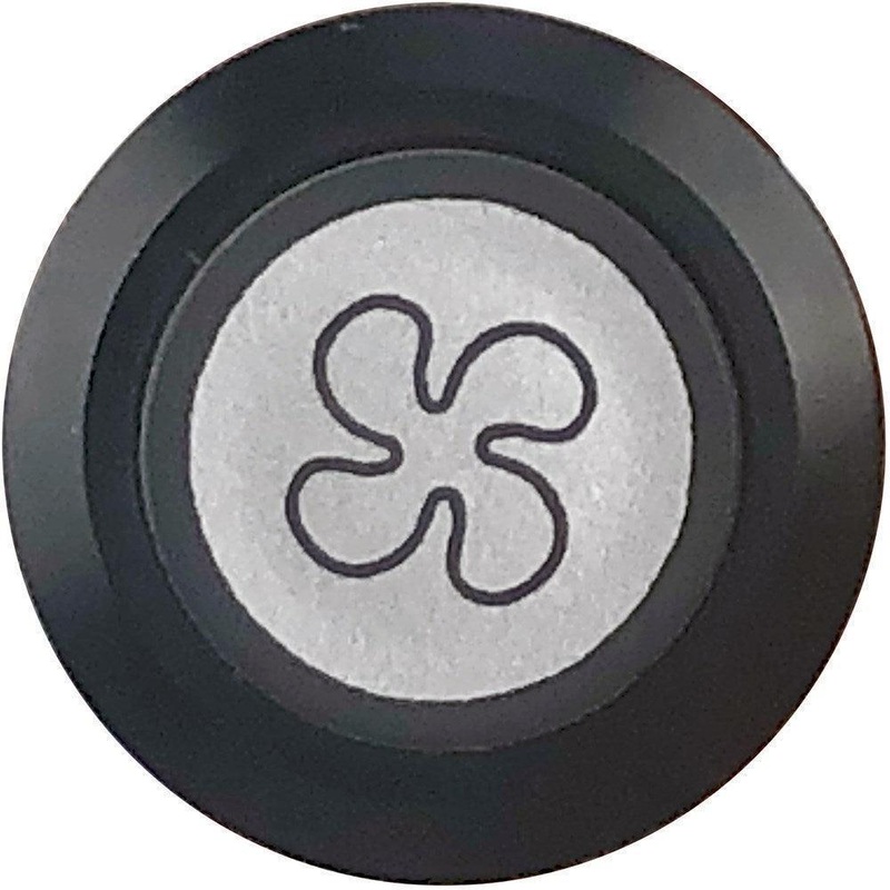 Fan Switch Illuminated Black Bezel