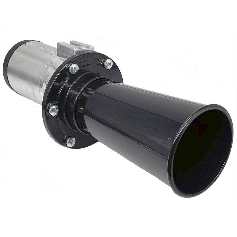 Italian Made Black 12v Klaxon Horn Arooogah