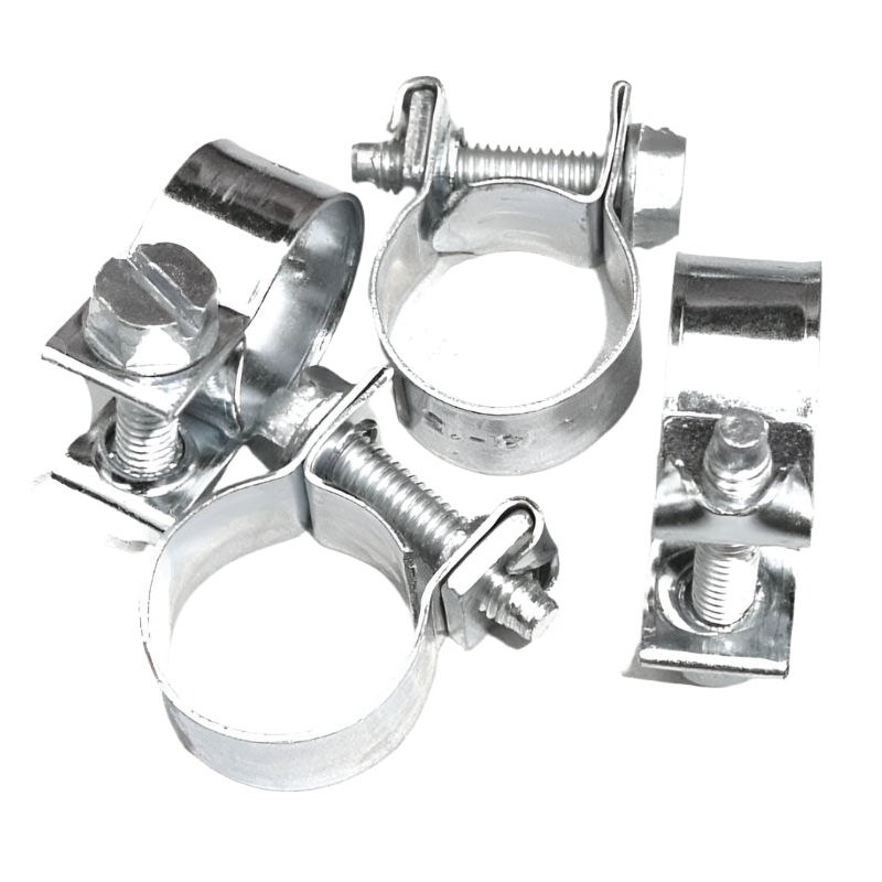 11mm - 13mm Zinc Plated Fuel Hose Clips Pack of 4