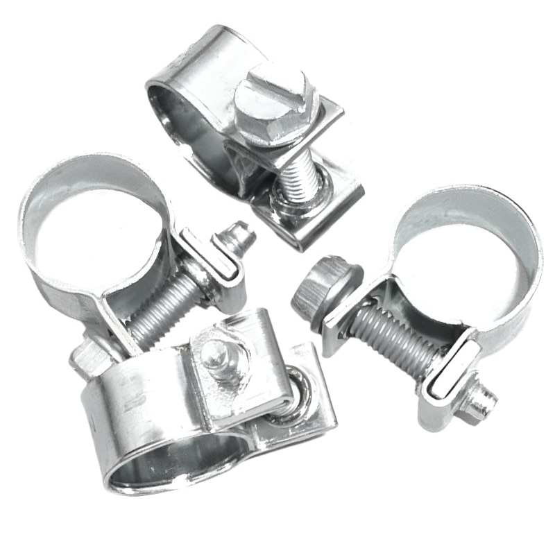 13mm - 15mm Zinc Plated Fuel Hose Clips Pack of 4
