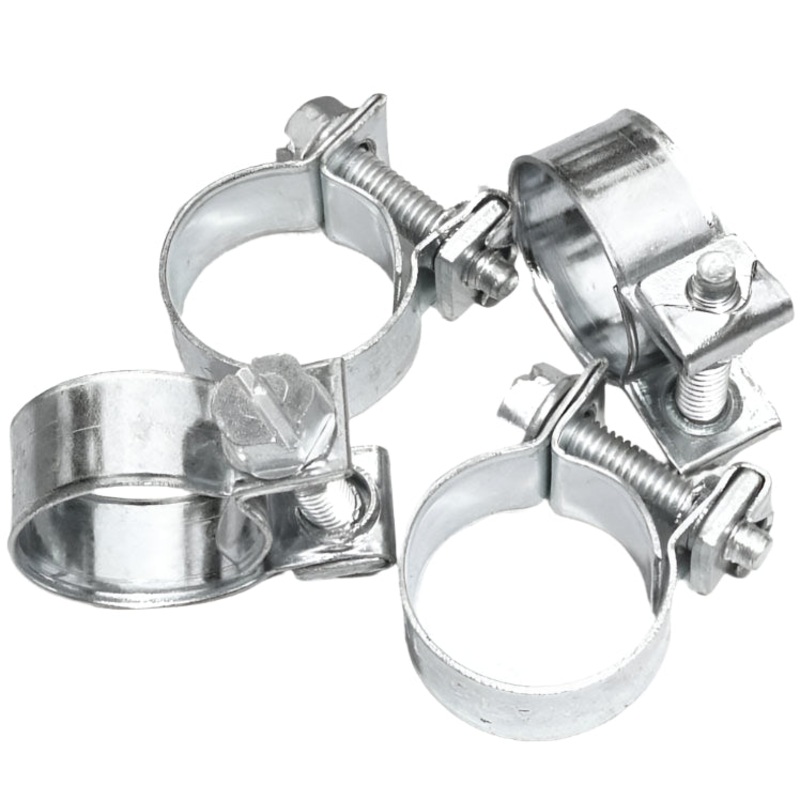 15mm - 17mm Zinc Plated Fuel Hose Clips Pack of 4