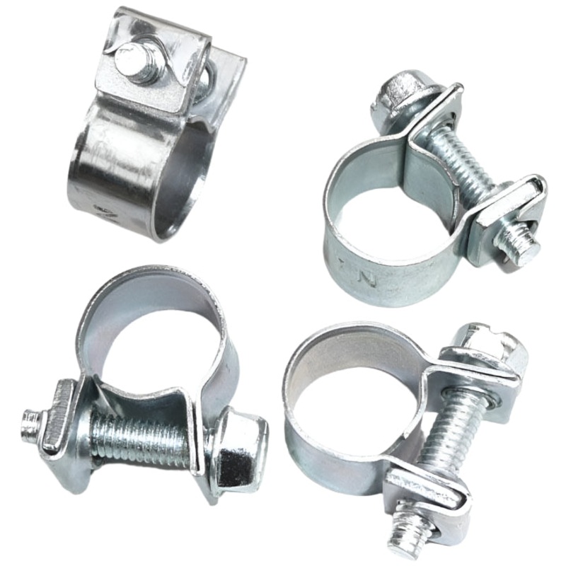 9mm - 11mm Zinc Plated Fuel Hose Clips Pack of 4