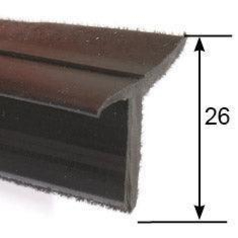 Flocked Window Trim Drip Seal Per Metre