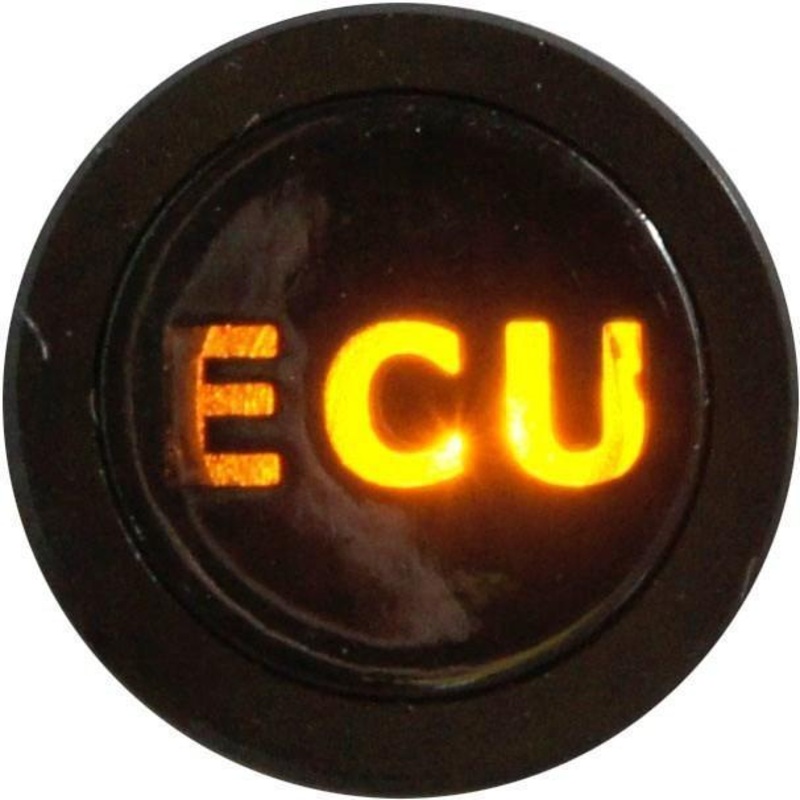 Flush Bezel Black LED Warning Light ECU