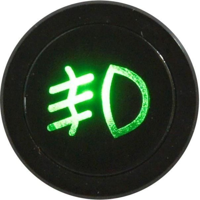 Flush Bezel Black LED Warning Light FRONT FOG