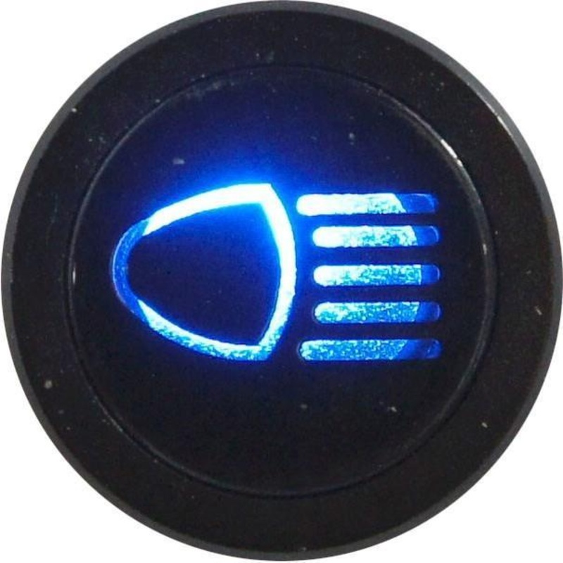 Flush Bezel Black LED Warning Light MAIN BEAM